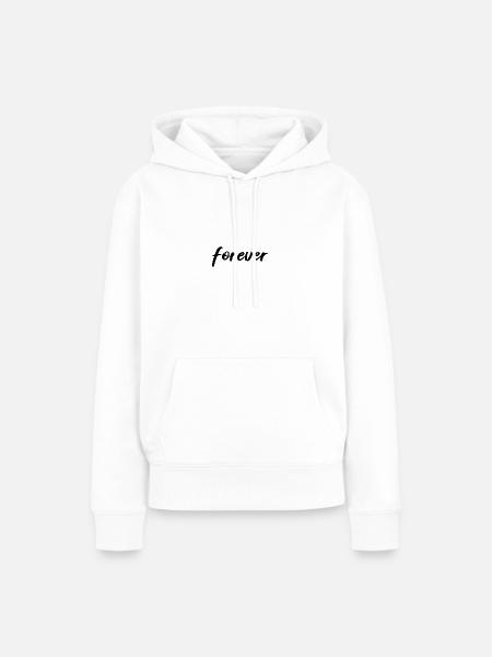 forever - Frauen Premium Bio Hoodie - Weiß
