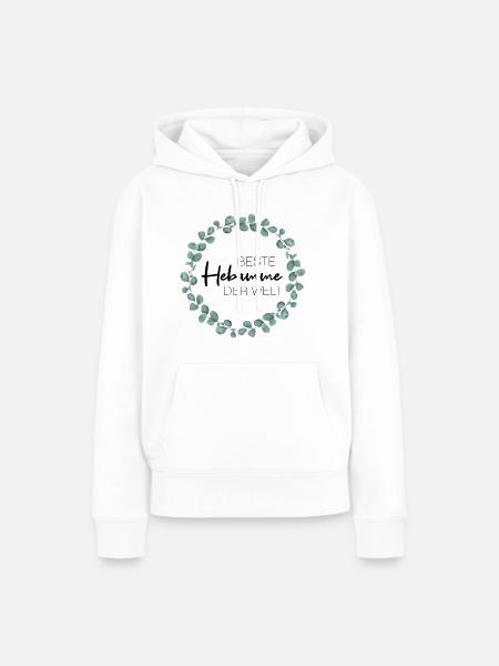 Beste Hebamme der Welt - Frauen Premium Bio Hoodie - Weiß