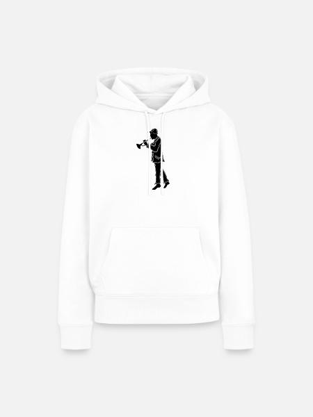trompeter - Frauen Premium Bio Hoodie - Weiß