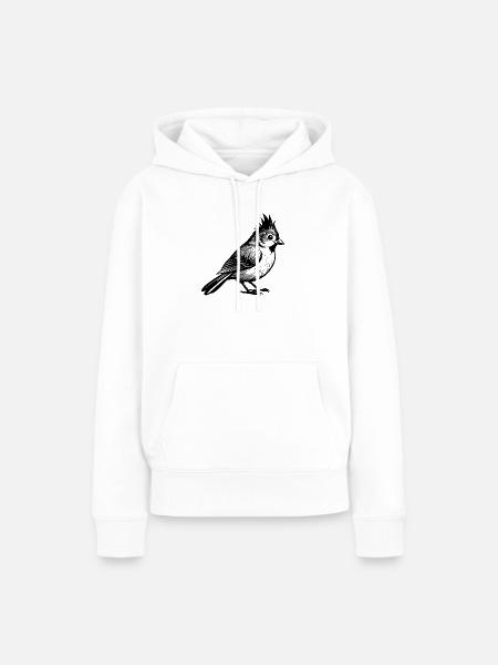 Büschelmeisen - Frauen Premium Bio Hoodie - Weiß