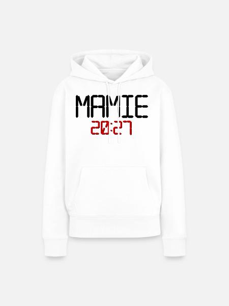 Französische Oma, Baby 2027 - Frauen Premium Bio Hoodie - Weiß