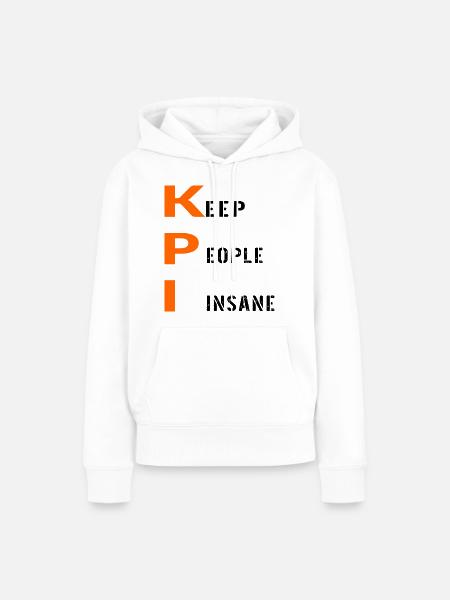 BÜRO-KPI-MITARBEITER - Frauen Premium Bio Hoodie - Weiß
