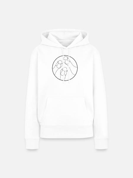Gänse - Frauen Premium Bio Hoodie - Weiß