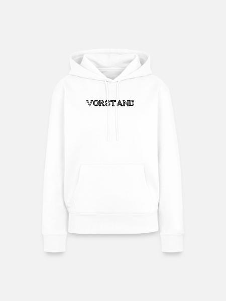 Vorstand Schriftzug handgezeichnet - Frauen Premium Bio Hoodie - Weiß