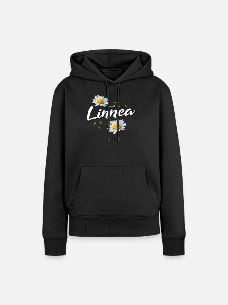 Linnea - Frauen Premium Bio Hoodie - Schwarz