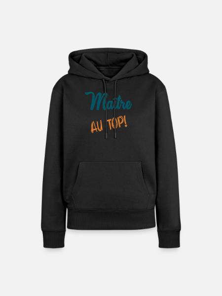 MEISTER - Frauen Premium Bio Hoodie - Schwarz