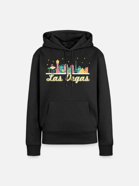 Las Vegas Strip - Frauen Premium Bio Hoodie - Schwarz