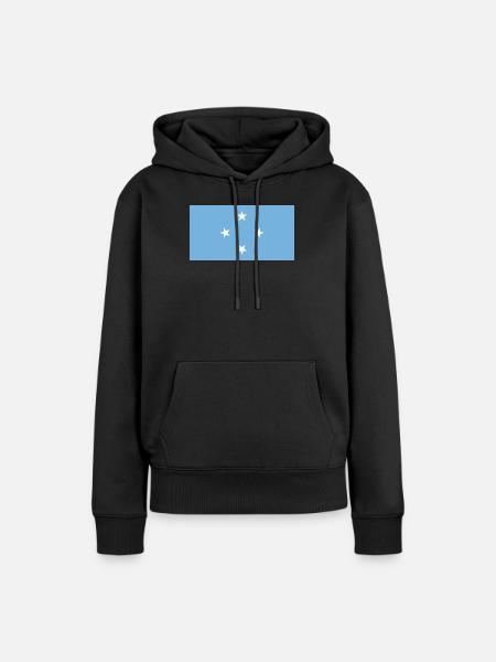 Mikronesien - Frauen Premium Bio Hoodie - Schwarz