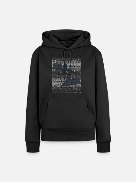 Schlagfertige Rudercrew Regatta - Frauen Premium Bio Hoodie - Schwarz
