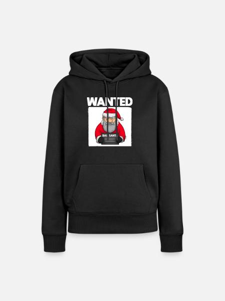 Bad Santa - Frauen Premium Bio Hoodie - Schwarz