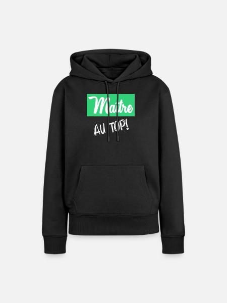 MEISTER - Frauen Premium Bio Hoodie - Schwarz