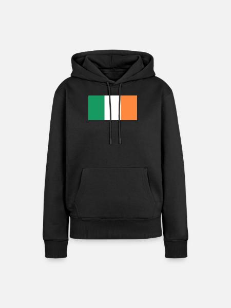 Irland - Frauen Premium Bio Hoodie - Schwarz