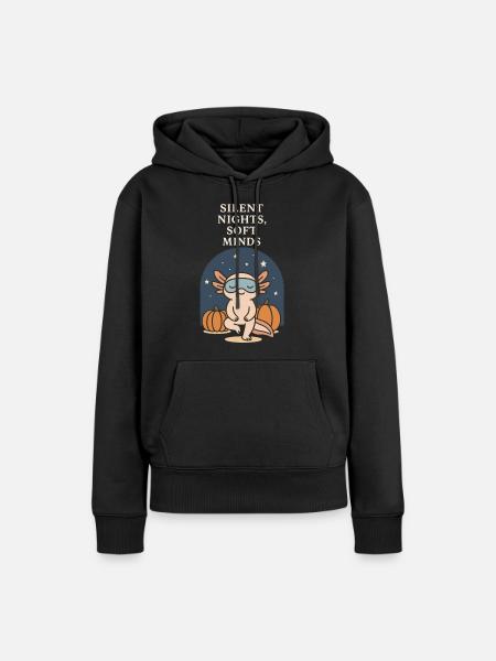 Axolotl Silent Nights Halloween - Frauen Premium Bio Hoodie - Schwarz