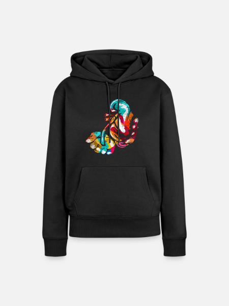 Scharfsinniger Urologe Facharzt - Frauen Premium Bio Hoodie - Schwarz