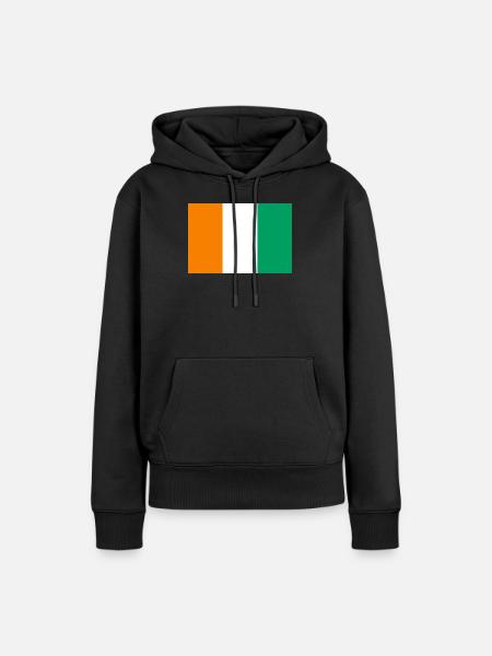 Elfenbeinküste - Frauen Premium Bio Hoodie - Schwarz
