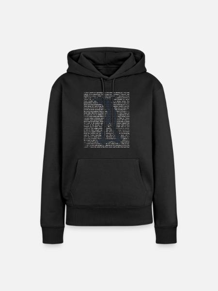 Rasanter Waveboard Straßensurfer - Frauen Premium Bio Hoodie - Schwarz
