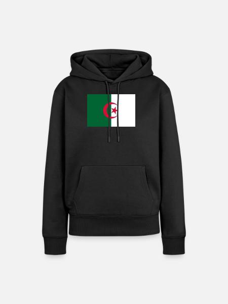 Algerien - Frauen Premium Bio Hoodie - Schwarz