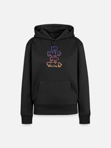 Keine Regeln Heute  - Frauen Premium Bio Hoodie - Schwarz