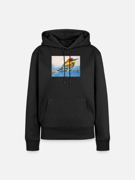 Vogel - Bienenfresser II. - Frauen Premium Bio Hoodie - Schwarz