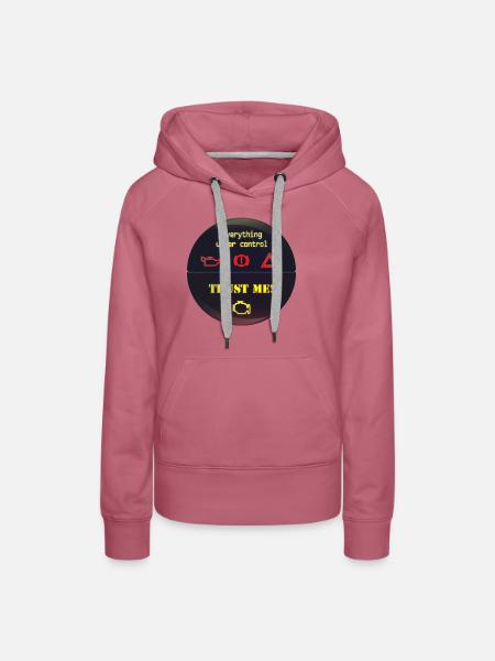Under Control Trust Me - Frauen Premium Bio Hoodie - Malve