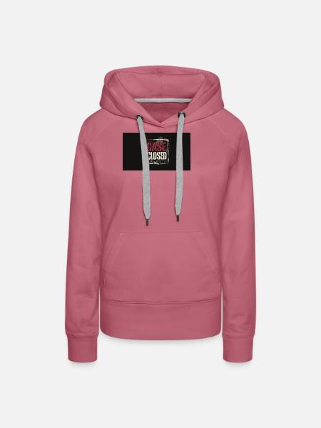 Fall geschlossener Grunge-Stempel - Frauen Premium Bio Hoodie - Malve
