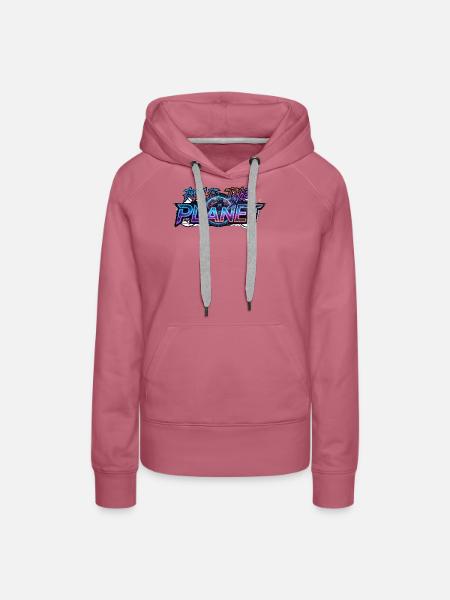 Rule_the_Planet - Frauen Premium Bio Hoodie - Malve