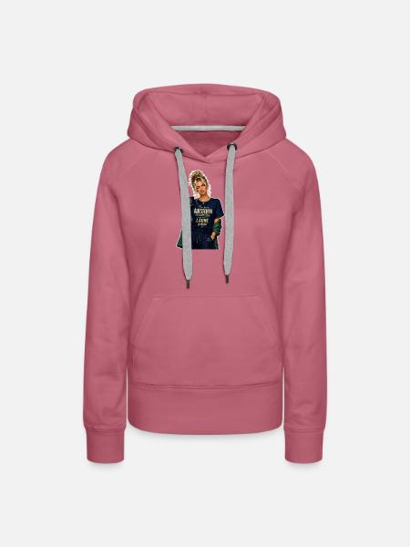 Aufstehenstimmung Morgenkick - Frauen Premium Bio Hoodie - Malve