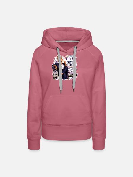 Frauensprache: Unrecht laut widersprechen - Frauen Premium Bio Hoodie - Malve