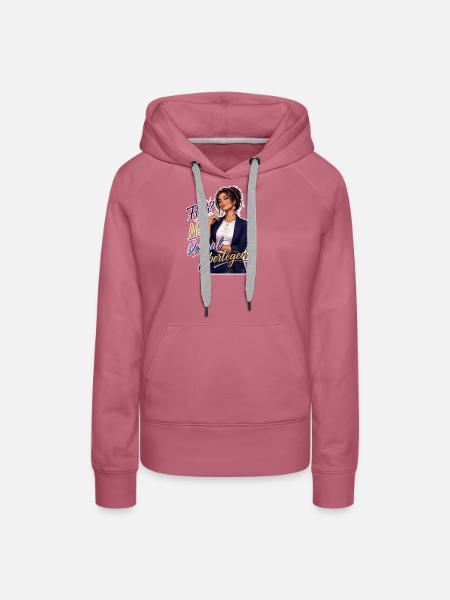 Frech? Ne Verbal Überlegen - Frauen Premium Bio Hoodie - Malve