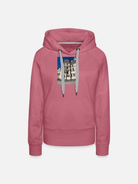 Treppe der Burg von Blois - Frauen Premium Bio Hoodie - Malve