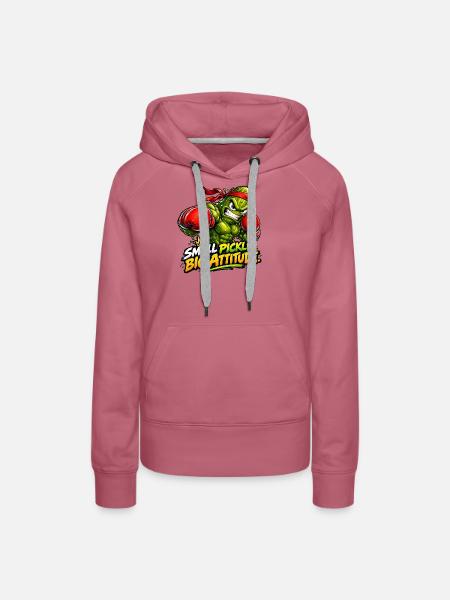 Eine kleine Gurke, ein großer Charakter! - Frauen Premium Bio Hoodie - Malve