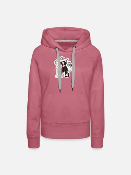 Katzenaristokrat: Die Kühnheit - Frauen Premium Bio Hoodie - Malve
