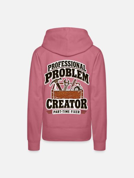 Professioneller Problemlöser Teilzeit-Fixer - Frauen Premium Bio Hoodie - Malve