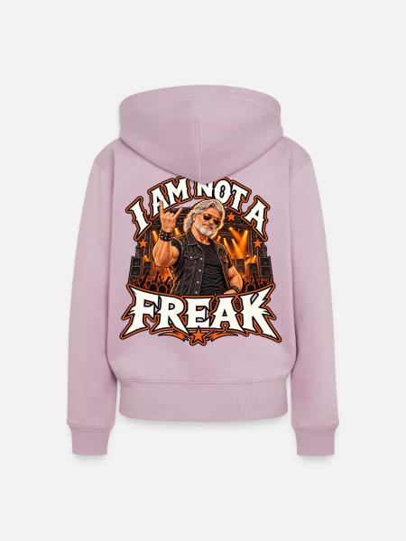I Am Not A Freak - Frauen Premium Bio Zip Hoodie - Altrosa