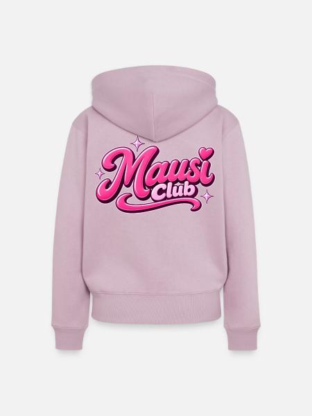 Mausi Club Y2K - Frauen Premium Bio Zip Hoodie - Altrosa