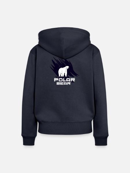 Eisbär - Frauen Premium Bio Zip Hoodie - Navy