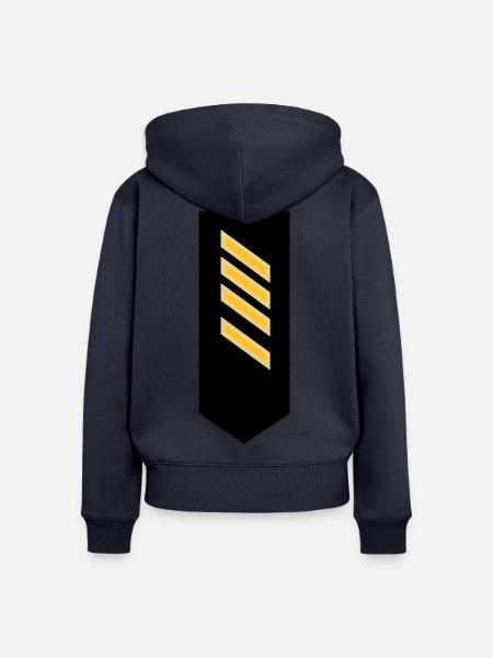 Schulterklappe Marine Stabsgefreiter - Frauen Premium Bio Zip Hoodie - Navy