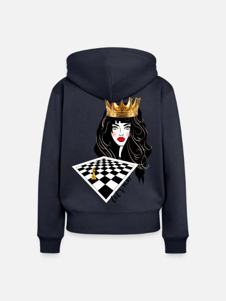 Gambit - Frauen Premium Bio Zip Hoodie - Navy