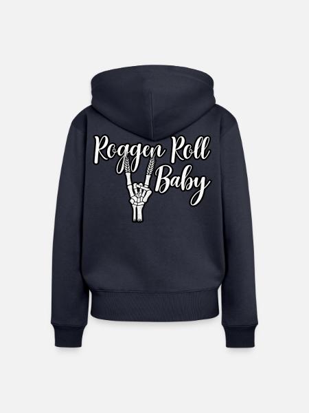 Roggen Roll Baby - Frauen Premium Bio Zip Hoodie - Navy