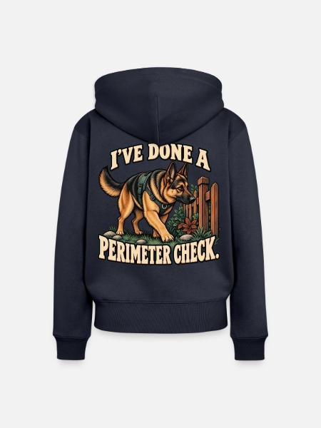 Deutsche Schäferhund-Patrouille - Frauen Premium Bio Zip Hoodie - Navy