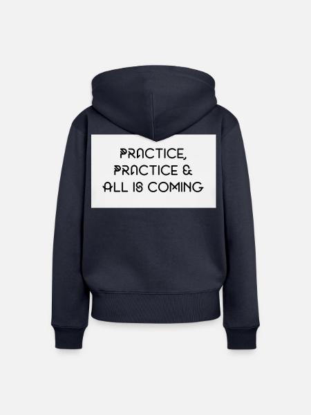 Praxis  - Frauen Premium Bio Zip Hoodie - Navy