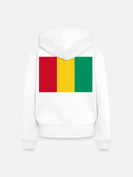 Guinea - Frauen Premium Bio Zip Hoodie - Weiß
