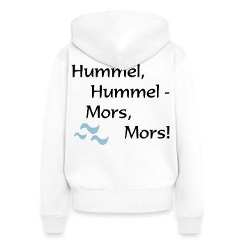 hummel hummel - Frauen Premium Bio Zip Hoodie - Weiß - Hinten - AI Model Female 172 light (172cm)