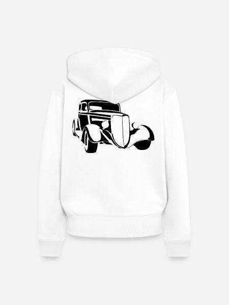 Cars - Frauen Premium Bio Zip Hoodie - Weiß