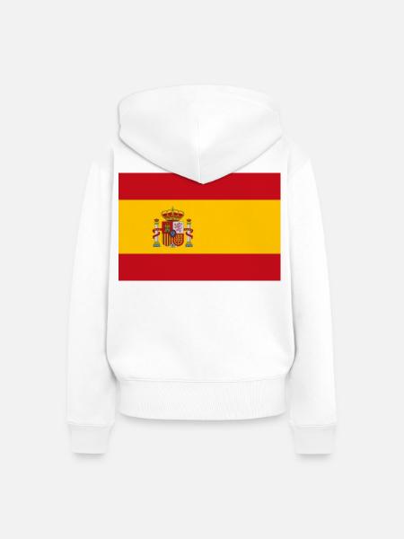 Spanien - Frauen Premium Bio Zip Hoodie - Weiß