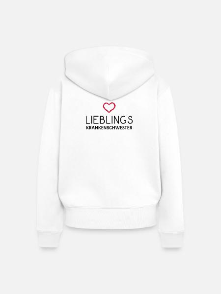 Krankenschwester - Frauen Premium Bio Zip Hoodie - Weiß