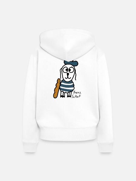 Französisch ScHoF - Frauen Premium Bio Zip Hoodie - Weiß