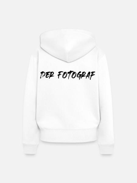 Der Fotograf - Frauen Premium Bio Zip Hoodie - Weiß