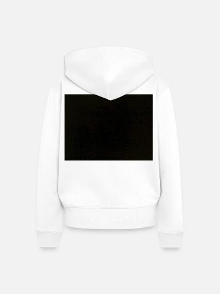 Schwarze Nacht Monochrom Layout - Frauen Premium Bio Zip Hoodie - Weiß