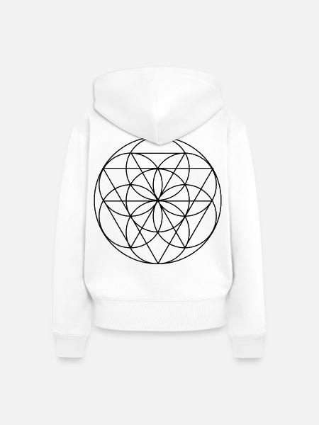 Same des Lebens - Frauen Premium Bio Zip Hoodie - Weiß